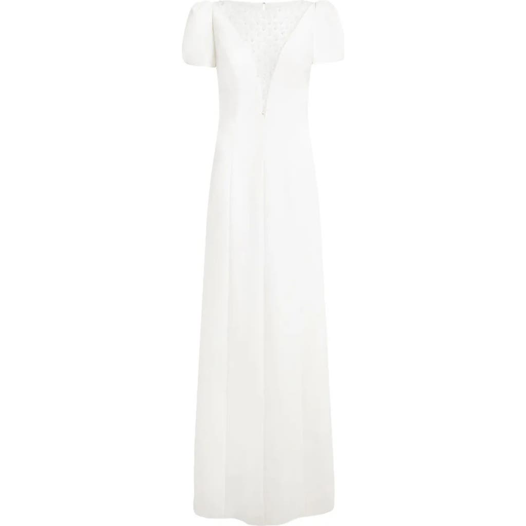 Jenny Packham Jenny Packham Empress puff-sleeve crystal-embellished maxi dress