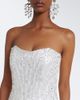 Jenny Packham Jenny Packham Floating Heart sequined strapless gown - 3