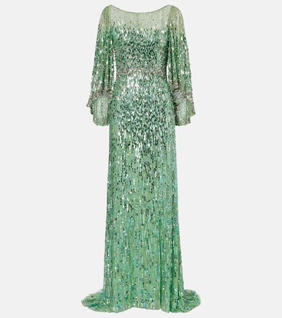 Jenny Packham Jenny Packham Ines embellished sequined gown