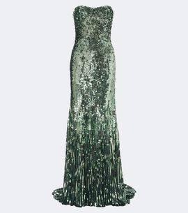Jenny Packham Jenny Packham Kimi sequined strapless gown