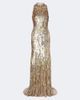 Jenny Packham Jenny Packham Kimiko embellished halterneck gown - 1