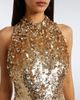 Jenny Packham Jenny Packham Kimiko embellished halterneck gown - 3