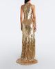 Jenny Packham Jenny Packham Kimiko embellished halterneck gown - 6