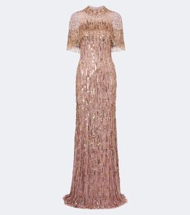Jenny Packham Jenny Packham Leia caped embellished gown