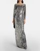 Jenny Packham Jenny Packham Marine sequined off-shoulder gown - 2