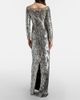 Jenny Packham Jenny Packham Marine sequined off-shoulder gown - 3