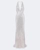 Jenny Packham Jenny Packham Mermaid sequined halterneck gown - 1