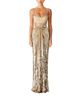 Jenny Packham Jenny Packham Only You Embellished Draped Maxi Dress - 1