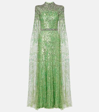 Jenny Packham Jenny Packham Opera embellished caped gown
