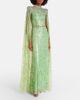 Jenny Packham Jenny Packham Opera embellished caped gown - 2