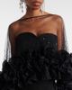 Jenny Packham Jenny Packham Ruffled caped gown - 4