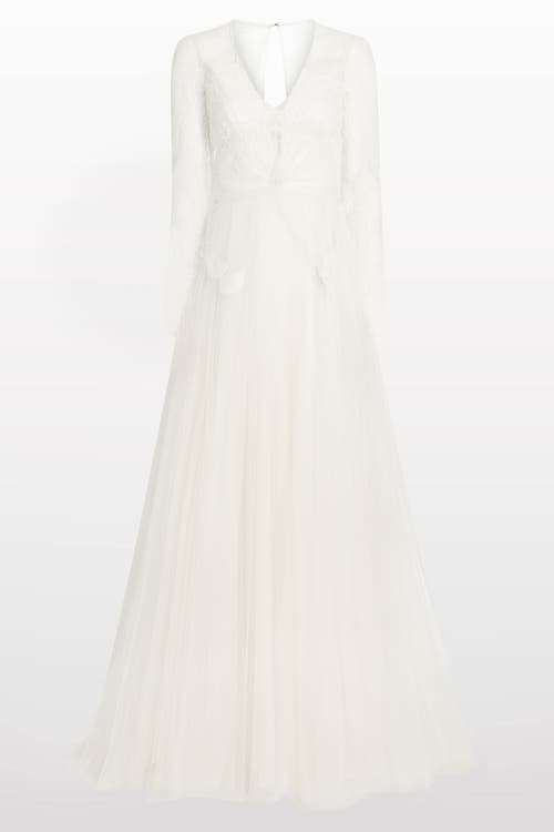 Jenny Packham Jenny Packham Silk Crush Lace Long-sleeve Bridal Dress