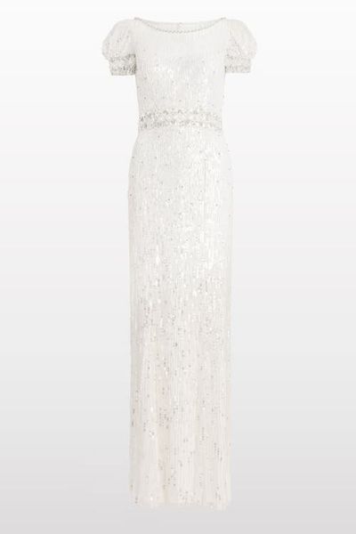 Jenny Packham Jenny Packham Sungem Sequin-Embellished Dress