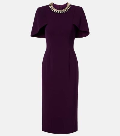 Jenny Packham Jenny Packham Thalia crystal-embellished midi dress