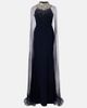 Jenny Packham Jenny Packham Zadie caped embellished gown - 1
