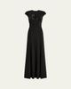 Jenny Packham Moonveil Tonal Sequin Cap-Sleeve Gown - 1