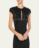 Jenny Packham Moonveil Tonal Sequin Cap-Sleeve Gown - 4