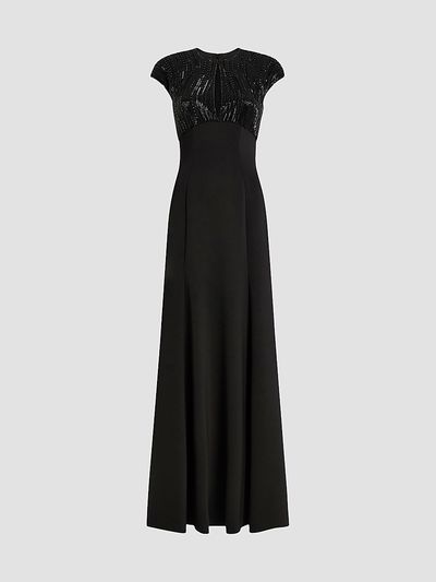 Jenny Packham Women's Moonveil Embellished Keyhole Gown