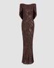 Jenny Packham Women's Sakari Sequined Cape Gown - 1