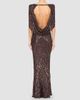 Jenny Packham Women's Sakari Sequined Cape Gown - 3