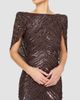 Jenny Packham Women's Sakari Sequined Cape Gown - 4