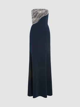 Jenny Packham Women's Soyala Beaded Strapless Gown