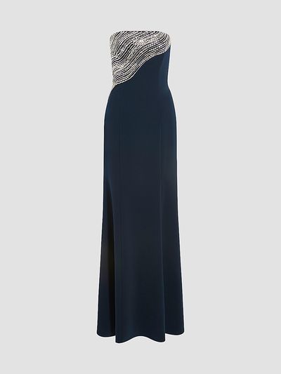 Jenny Packham Women's Soyala Beaded Strapless Gown