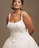 Jenny Yoo Aria Crinkled Habotai Corset Basque-Waist A-Line Wedding Gown - 10