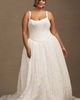 Jenny Yoo Aria Crinkled Habotai Corset Basque-Waist A-Line Wedding Gown - 8