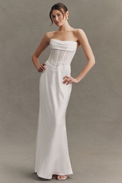 Jenny Yoo Exclusive: Jenny Yoo Danica Strapless Corset Maxi Dress