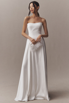 jenny yoo drop waist wedding dress Midi Bubble Dress for Women main image 0