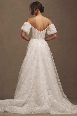 vintage wedding dresses with a modern twist Vintage Dot Tulle 3/4 Sleeves Illusion Neck Tea-Length Wedding Gown
