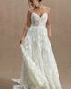 Jenny Yoo Madeline Corset A-Line Strapless Lace Wedding Gown - 8