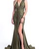 Jessica Angel Jessica Angel Plunging V-Neck Draped Mermaid Gown - 1