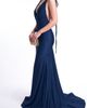 Jessica Angel Jessica Angel Plunging V-Neck Tie-Strap Mermaid Evening Gown - 3
