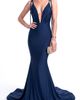 Jessica Angel Jessica Angel Plunging V-Neck Tie-Strap Mermaid Evening Gown - 5