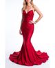 Jessica Angel Jessica Angel Ruched Cowl Neck Mermaid Gown With Train - 1