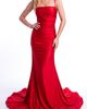 Jessica Angel Jessica Angel Ruched Lace-Up Back Mermaid Evening Gown - 1
