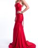 Jessica Angel Jessica Angel Ruched Lace-Up Back Mermaid Evening Gown - 3