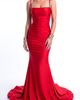 Jessica Angel Jessica Angel Ruched Lace-Up Back Mermaid Evening Gown - 5