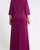Jessica Howard Jessica Howard Rhinestone Brooch Drape Waist Gown - 2