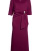 Jessica Howard Jessica Howard Rhinestone Brooch Drape Waist Gown - 5