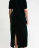 Jessica Howard Jessica Howard Ruched Puff Shoulder Velvet Gown - 2