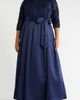 Jessica Howard Jessica Howard Sequin Floral Lace Gown with Satin Skirt - 1
