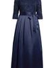 Jessica Howard Jessica Howard Sequin Floral Lace Gown with Satin Skirt - 5