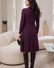 Jessica London Jessica London Belted Cable Sweater Dress - 2