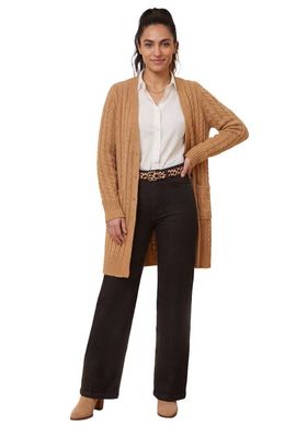 Jessica London Jessica London Cable Button Front Cardigan