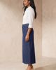 Jessica London Jessica London Classic Cotton Denim Midi Skirt - 2