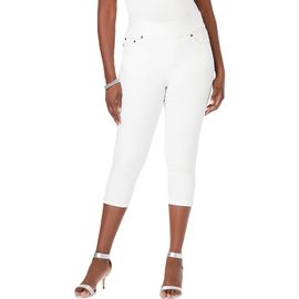 Jessica London Jessica London Comfort Waist Stretch Denim Capris