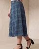 Jessica London Jessica London Comfort Waist Stretch Denim Swing Skirt - 4